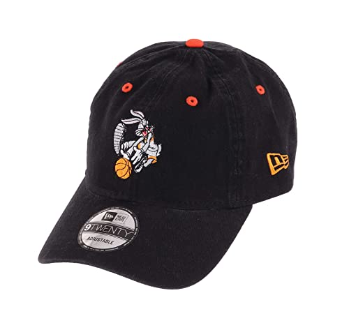 New Era Looney Tunes Bugs Bunny Black Orange 9Twenty Unstructured Strapback Cap - One-Size von New Era