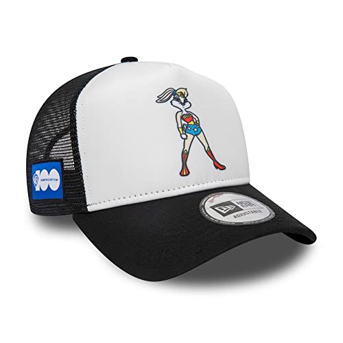 New Era Looney Tunes Truckerkappe Lola Bunny Wonder Woman WB verstellbar Cap A-Frame Snapback weiß schwarz - One-Size von New Era