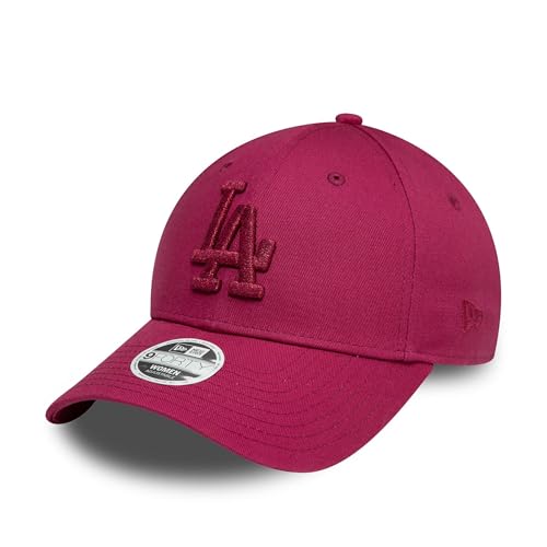 New Era Los Angeles Dodgers Baseball Cap Damenkappe Mädchen Metallic Logo LA anpassbar Tonal pink rot - One-Size von New Era