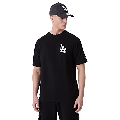 New Era Los Angeles Dodgers Black White MLB League Essentials Oversized T- Shirt - L von New Era