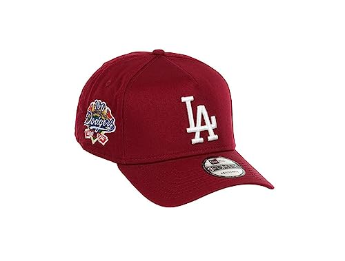 New Era Los Angeles Dodgers MLB 100 Anniversary Sidepatch Cardinal 9Forty A-Frame Snapback Cap - One-Size von New Era