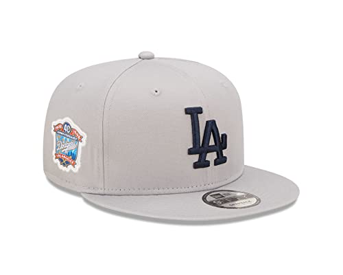New Era Los Angeles Dodgers MLB 40th Anniversary Sidepatch 9Fifty Snapback Cap Gray - M - L von New Era