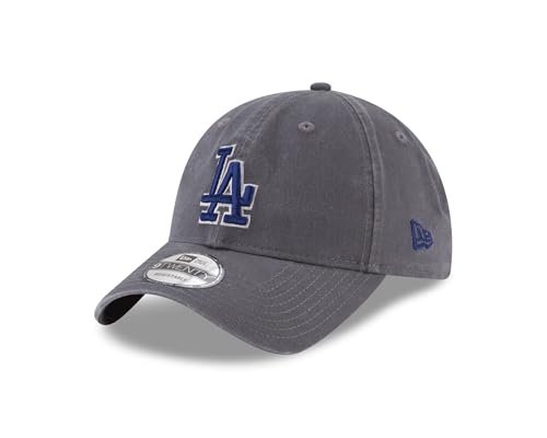 New Era Los Angeles Dodgers MLB Core Classic Grau Verstellbare 9Twenty Cap - One-Size von New Era