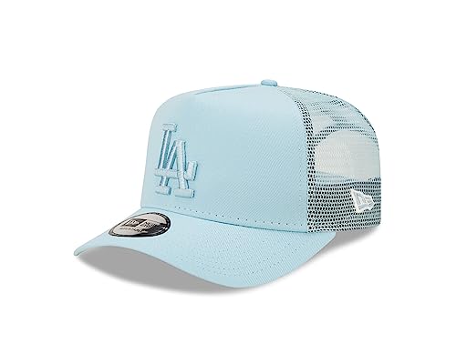 New Era Los Angeles Dodgers MLB Tonal Mesh Turquoise A-Frame Adjustable Trucker Cap - One-Size von New Era