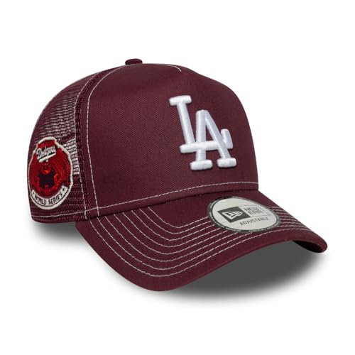 New Era Los Angeles Dodgers World Series Patch MLB 9Forty A-Frame Trucker, verstellbar, Unisex von New Era