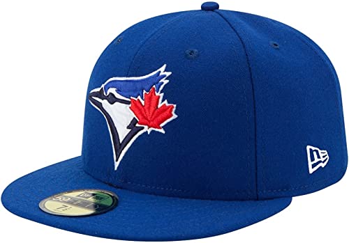 New Era MLB 59FIFTY Team Color Authentic Collection Fitted On Field Game Cap Hat, Toronto Blue Jays Blue, 62 EU von New Era