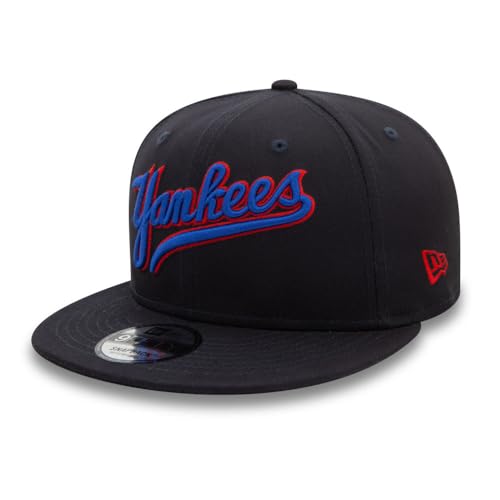 New Era MLB 9FIFTY Snapback Cap Wordmark New York Yankees Navy (DE/NL/SE/PL, Alphanumerisch, M, L, Blau) von New Era