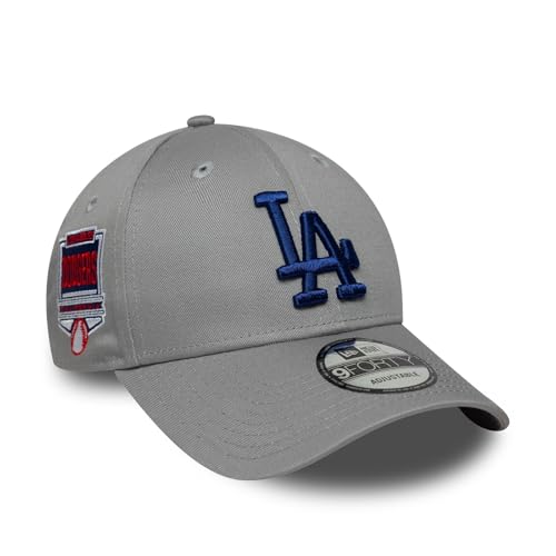 New Era MLB 9FORTY Cap Side Patch Los Angeles Dodgers Grey von New Era