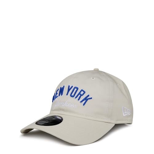 New Era MLB 9TWENTY Strapback Cap Wordmark New York Yankees beige von New Era