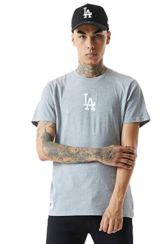 New Era MLB Baseball Bat T-Shirt Herren LA Dodgers Grau, Größe:L von New Era