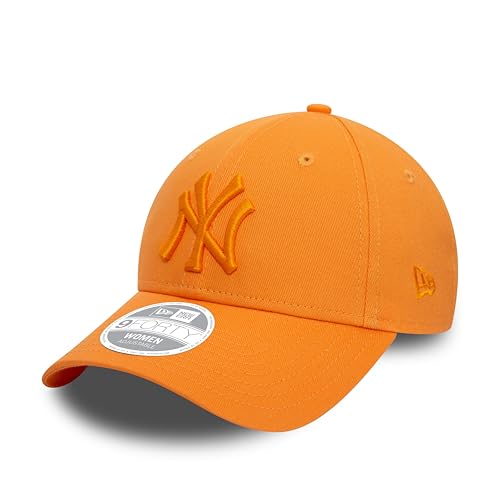 New Era MLB Cap für Frauen New York Yankees NY Logo Tonal 9Forty verstellbar gebogener Schirm orange - One-Size von New Era