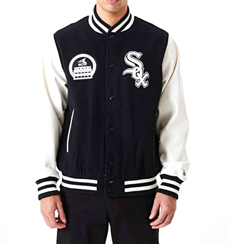 New Era - MLB Chicago White Sox Heritage Varsity Jacke Farbe Schwarz, Größe 3XL von New Era