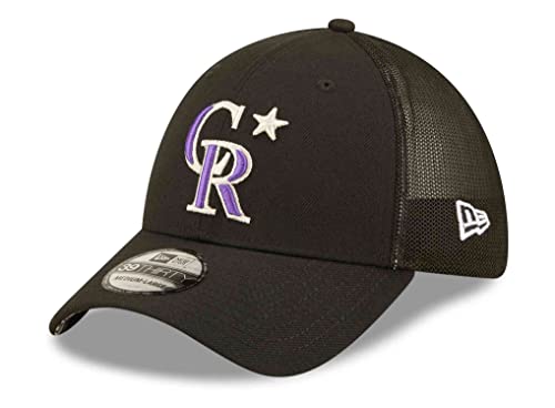New Era - MLB Colorado Rockies All Star Game Patch 39Thirty Farbe Schwarz, Größe L-XL von New Era