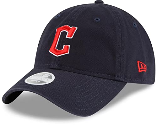 New Era MLB Core Classic 9TWENTY Team-Farbe, verstellbare Kappe für Damen, Einheitsgröße, Cleveland Guardians Navy, Einheitsgröße von New Era