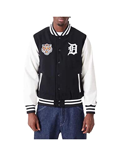 New Era - MLB Detroit Tigers Wordmark Varsity Jacke Farbe Schwarz, Größe XXL von New Era