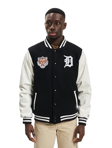 New Era - MLB Detroit Tigers Wordmark Varsity Jacke Farbe Schwarz, Größe XXL von New Era