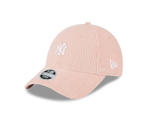 New Era MLB Fankappe New York Yankees Frau Mädchen Cord 9Forty Women verstellbar Teamlogo pink NY - One-Size von New Era