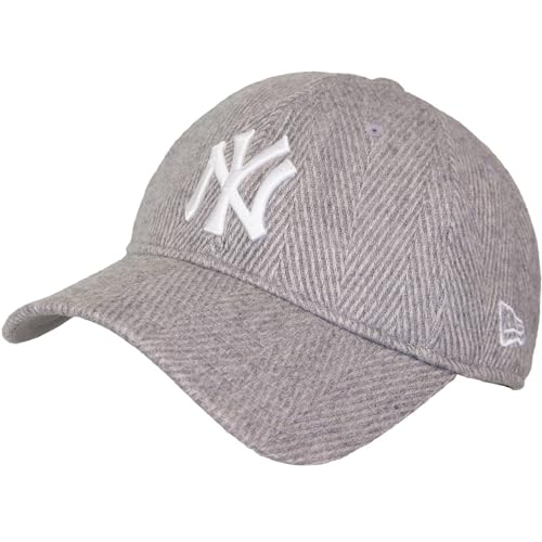 New Era MLB Herringbone New York Yankees 9twenty Cap (DE/NL/SE/PL, Alphanumerisch, Einheitsgröße, Grey) von New Era