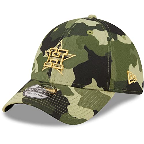 New Era - MLB Houston Astros 2022 Armed Forces Day 39Thirty Stretch Cap Farbe Camouflage, Größe M-L von New Era