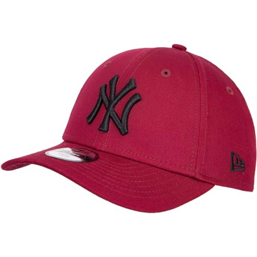 New Era MLB League Essential NY Yankees 9forty Kids Cap (DE/NL/SE/PL, Alter, 6 Jahre, 12 Jahre, Maroon) von New Era