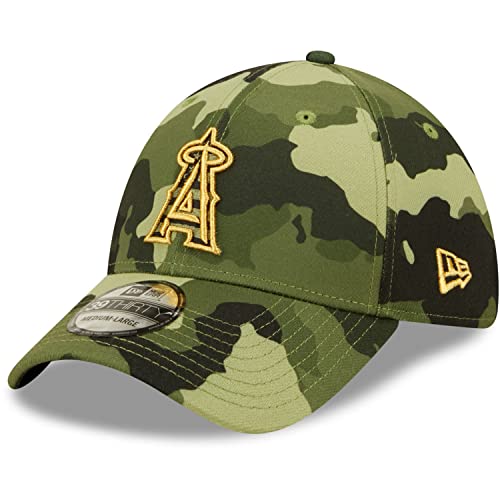 New Era - MLB Los Angeles Angels 2022 Armed Forces Day 39Thirty Stretch Cap Farbe Camouflage, Größe L-XL von New Era