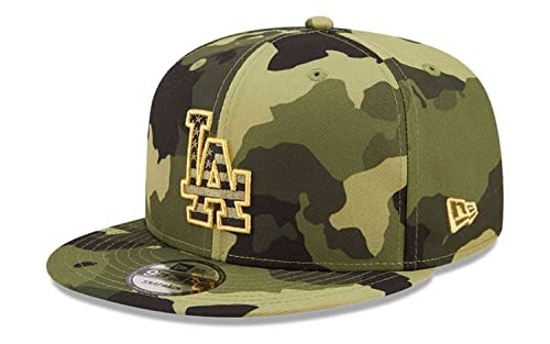 New Era - MLB Los Angeles Dodgers 2022 Armed Forces Day 9Fifty Snapback Cap Farbe Camouflage, Größe S-M von New Era