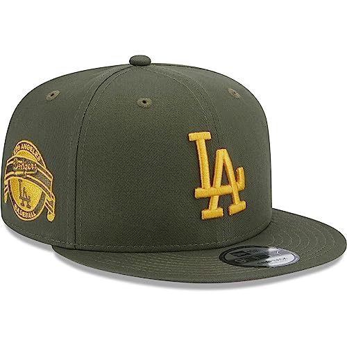 New Era - MLB Los Angeles Dodgers Side Patch 9Fifty Snapback Cap Farbe Grün, Größe M-L von New Era