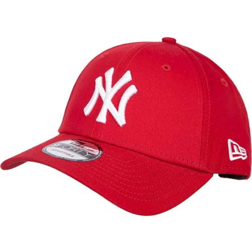 New Era MLB NY Yankees League Essential 9forty Cap (DE/NL/SE/PL, Alphanumerisch, Einheitsgröße, red/White) von New Era