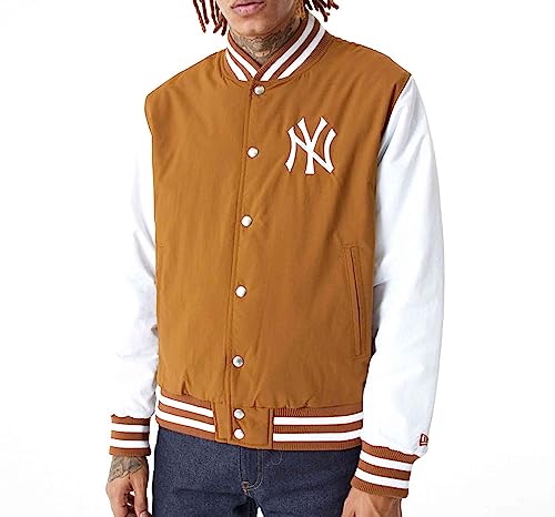 New Era - MLB New York Yankees Bomber Jacke Farbe Braun, Größe M von New Era