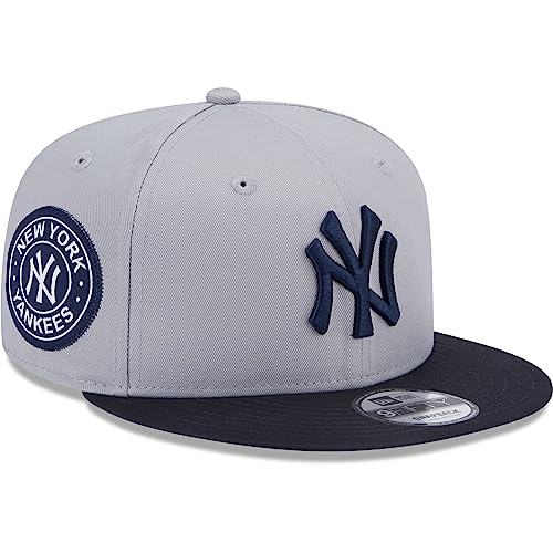 New Era - MLB New York Yankees Contrast Side Patch 9Fifty Snapback Cap Farbe Grau, Größe S-M von New Era