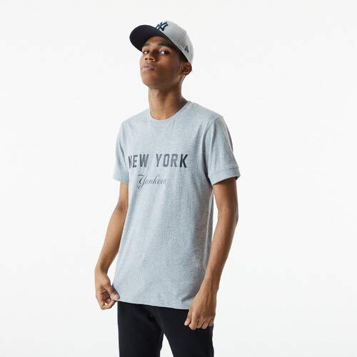 New Era MLB New York Yankees Heritage T-Shirt Herren grau/schwarz, L von New Era