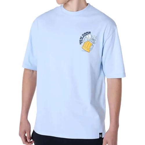 New Era MLB New York Yankees MLB Food Graphic Oversized T-Shirt, hell blau, XXL von New Era