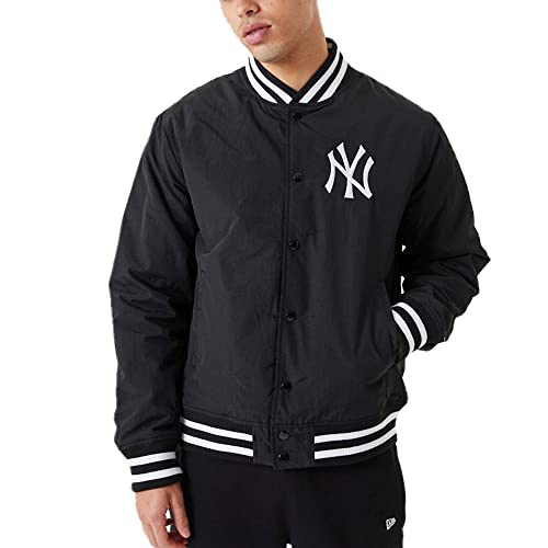 New Era - MLB New York Yankees Team Logo Bomber Jacke Farbe Schwarz, Größe M von New Era