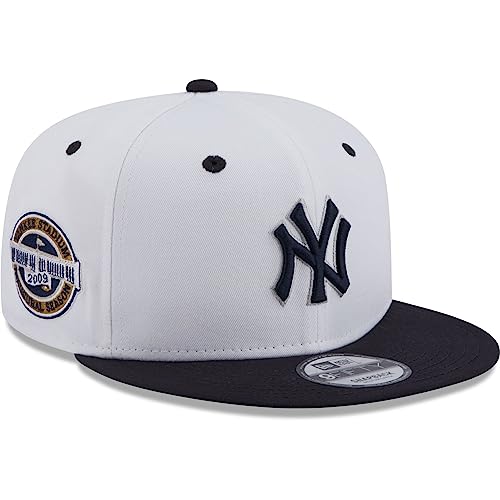 New Era - MLB New York Yankees White Crown Patch 9Fifty Snapback Cap Farbe Weiß, Größe M-L von New Era