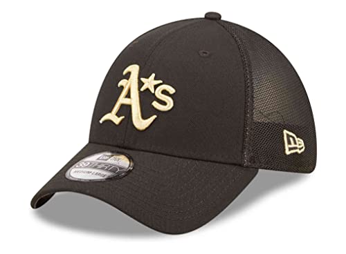 New Era - MLB Oakland Athletics All Star Game Patch 39Thirty Farbe Schwarz, Größe L-XL von New Era