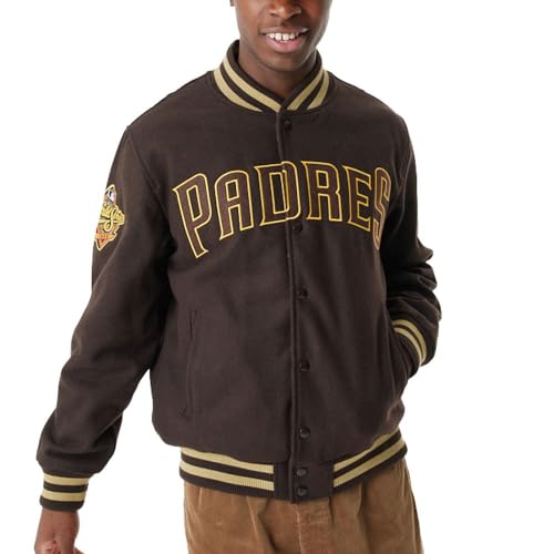 New Era - MLB San Diego Padres Patch Varsity Jacke, Größe:L von New Era