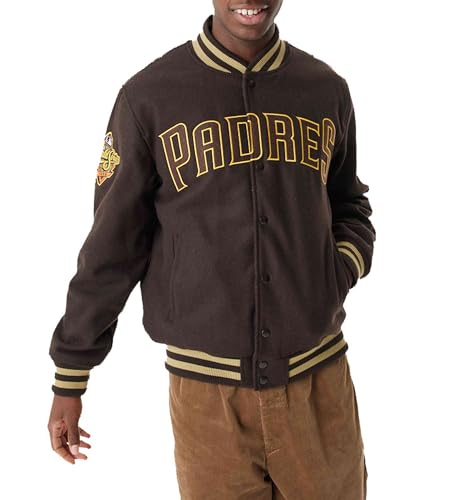 New Era - MLB San Diego Padres Patch Varsity Jacke, Größe:M von New Era