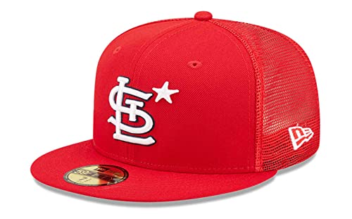 New Era - MLB St. Louis Cardinals 2022 All Star Game Workout 59Fifty Fitted Cap Farbe Rot, Größe 7 1/4 (57,7cm) von New Era