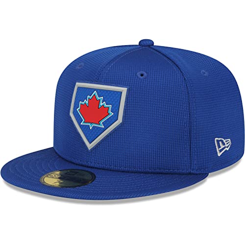 New Era - MLB Toronto Blue Jays 2022 Clubhouse 59Fifty Fitted Cap Farbe Blau, Größe 7 1/4 (57,7cm) von New Era