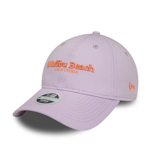 New Era Malibu Beach Cap für Damen 9Twenty unstrukturiert Kappe verstellbar Frau Mädchen lila - One-Size von New Era