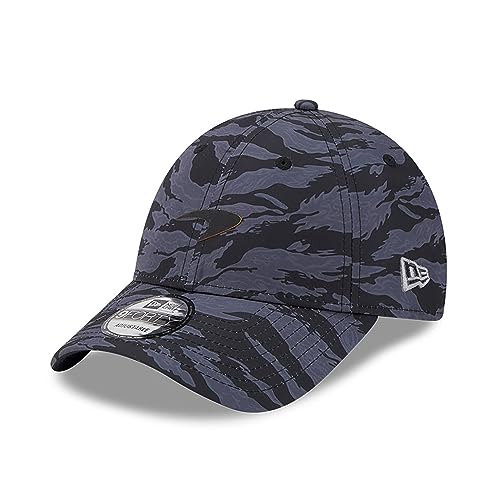 New Era McLaren F1 Camo Cap 9FORTY All Over Print Design Multi Grey and Black Adult Size Official Merchandise, Grau und Schwarz Multi, One size von New Era