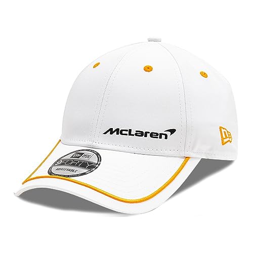 New Era McLaren F1 Herren-Kappe, Kontrastpaspel, verstellbar, Weiß, weiß, Einheitsgröße von New Era