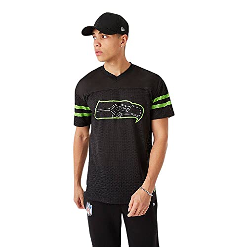 New Era Mesh Jersey Oversized Shirt - Seattle Seahawks - M von New Era