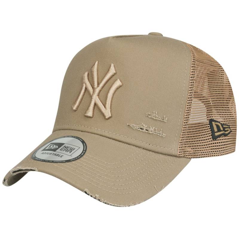 New Era Mesh Trucker Cap DISTRESSED New York Yankees khaki von New Era