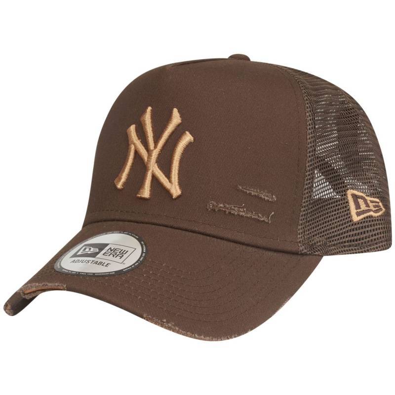 New Era Mesh Trucker Cap DISTRESSED New York Yankees walnut von New Era