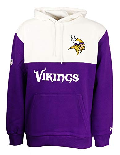 New Era Minnesota Vikings NFL Colour Block Hoody White/Purple - 4XL von New Era