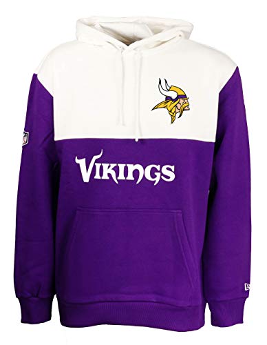 New Era Minnesota Vikings NFL Colour Block Hoody White/Purple - XXL von New Era