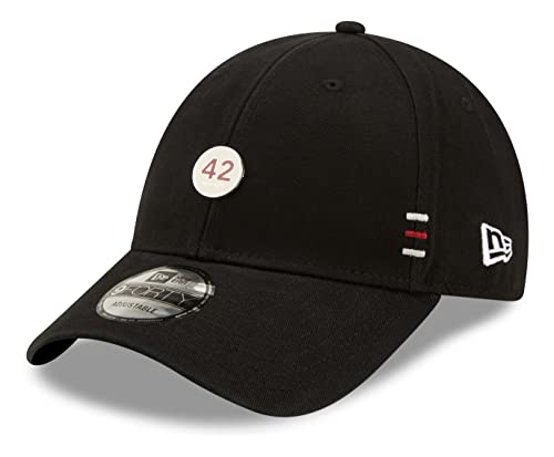 New Era - Moto Guzzi Brushed Cotton 9Forty Strapback Cap - Schwarz Farbe Schwarz, Größe One Size von New Era