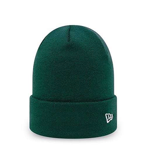 New Era Mütze Grün NE Essential Winter umgeschlagener Saum Cuff Knit - One-Size von New Era