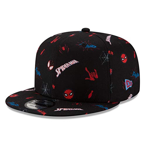 New Era Mütze Spider-Man Parker & Miles Scattered 9Fifty, verstellbar, Schwarz von New Era